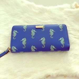 Kate Spade Seahorses continental wallet